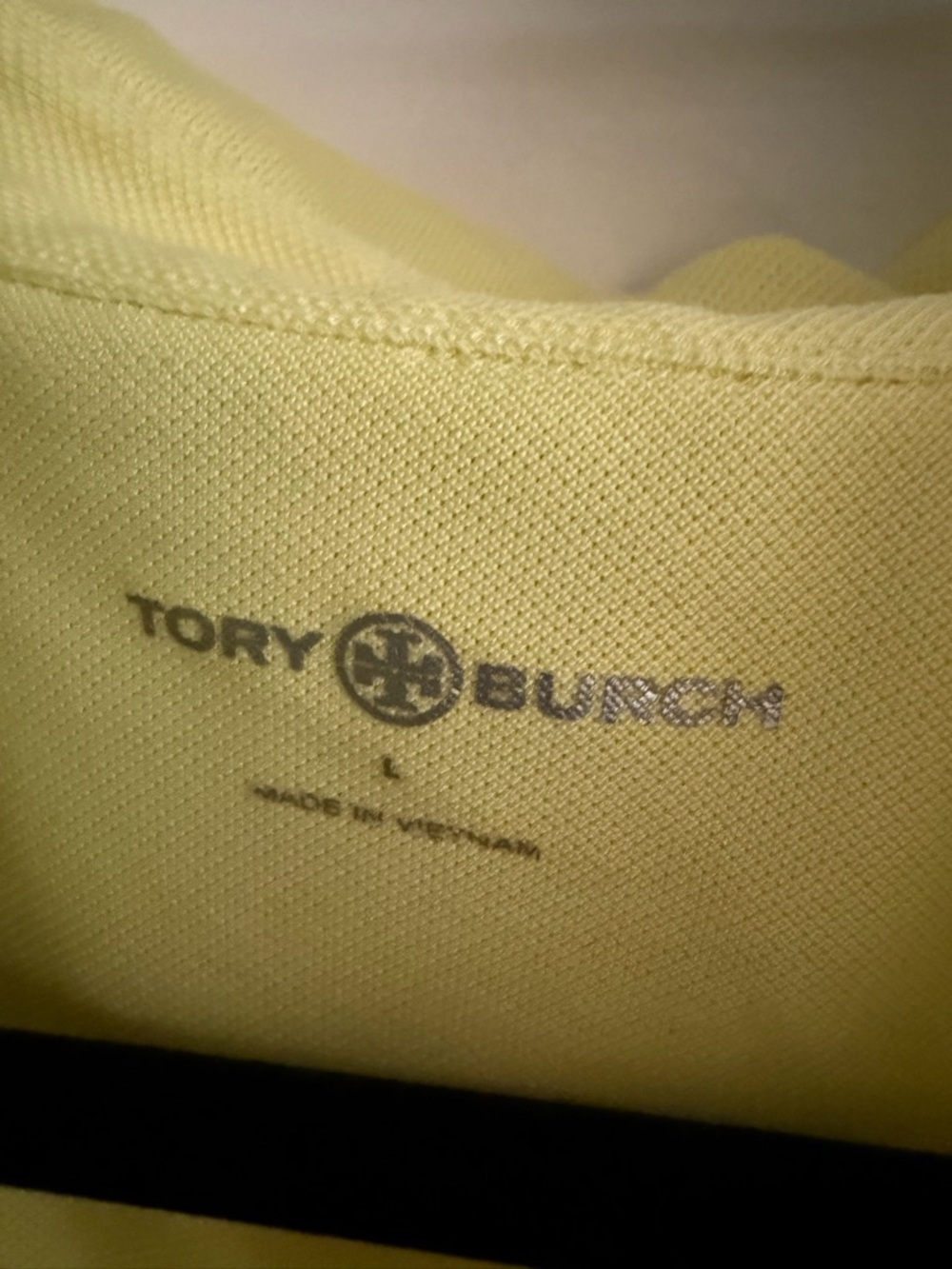 Tory Burch Lemon Yellow Sleeveless Polo Top - Picture 3 of 4